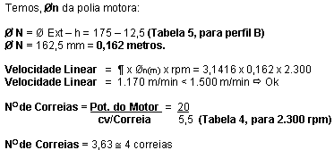 Cálculo De Polias
