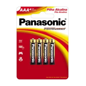 PILHA ALCALINA AAA C/04 PANASONIC