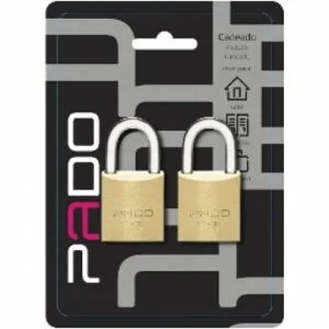 Cadeado Sm 2 E-30 Mesmo Segredo 2 Cadeados 4 Chaves Pado