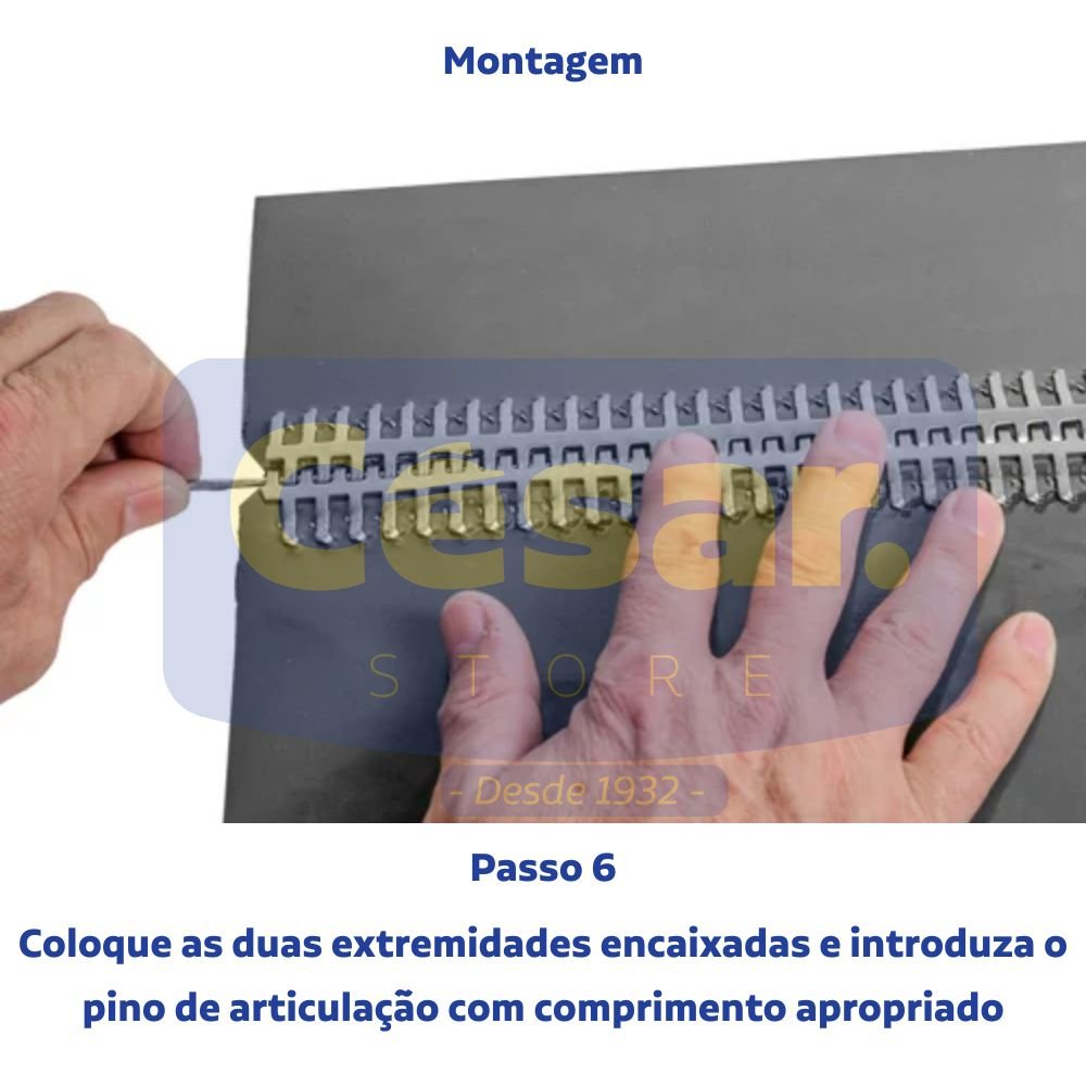 Grampo Jacare Caixa N:35M C/08 Barras Lobo 8 Grampo Jacare - Montagem Passo 6