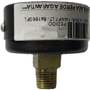 MANOMETRO 050MM 0160PSI/11KG ¼ NPT TRAS