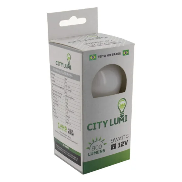 Lampada Led 9W 12V Branca Citylumi
