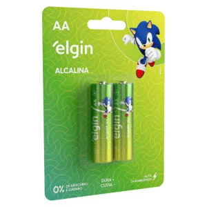 PILHA ALCALINA AA BLISTER COM 2 PECAS ELGIN