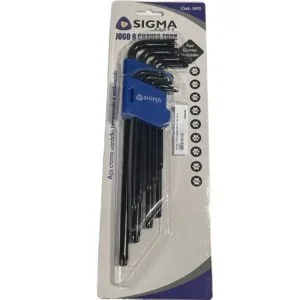 Chave Torx Longa 9pcs Crv 3975 Sigma