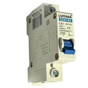 Disjuntor 1p 40a Curva C Din Dz47-63/100 Lk-40 Lukma