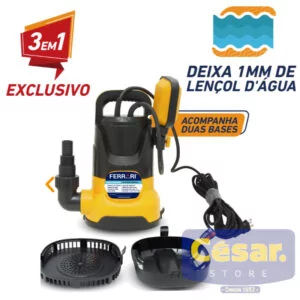 BOMBA SUBMERSIVEL 1,0CV MON 220V XKS-750W PREMIUM AGUA SUJA FERRARI