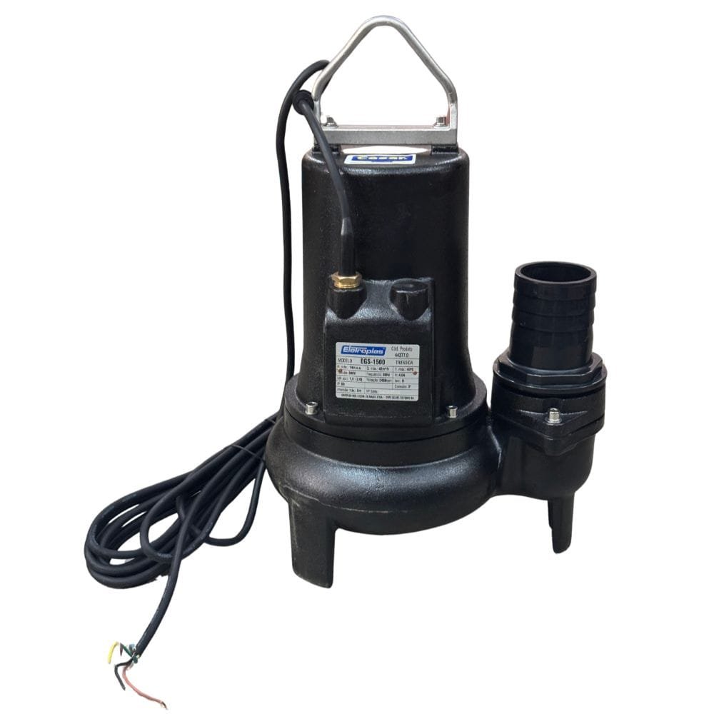 Bomba Submersivel 2.0Cv Trif 380V Egs-1500 Trituradora Esgoto / Fossa Eletroplas