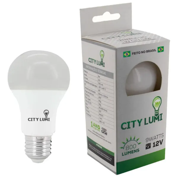 Lampada Led 9W 12V Branca Citylumi