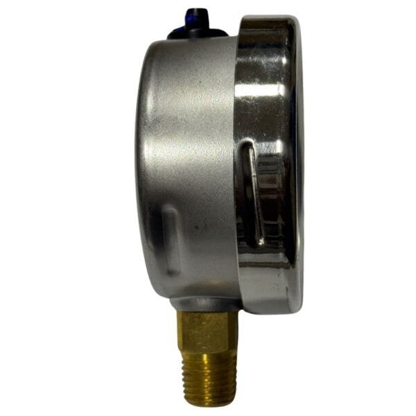 Manometro 063Mm 0160Psi/11Kgf 1/4 Npt Inf Interno Latao Caixa Inox Glicerina Cesar - Imagem 2
