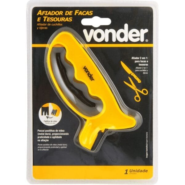 Afiador De Facas/Tesouras C/Videa Vonder