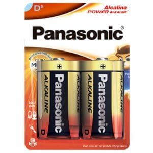 PILHA ALCALINA D GRANDE C/02 PANASONIC