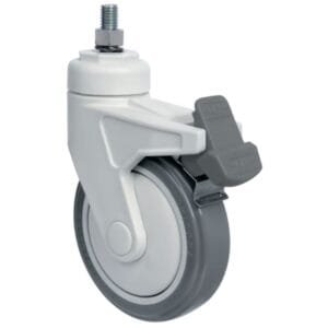 RODIZIO GIRATORIO ESPIGA GNRE 412 BPE FP CINZA 100KG