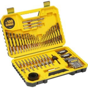 Jogo Bits / Brocas / Soquetes E Acessorios Com 100 Pecas Para Parafusadeira E Furadeira Dt71563-Qz Dewalt