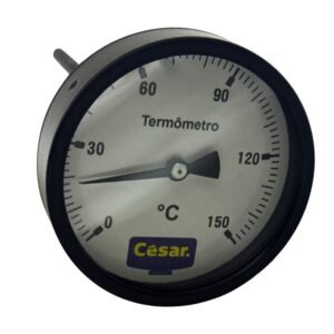Termometro 100mm 150c H200mm 1/2 Npt Ang Cesar
