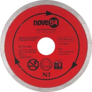 Disco Diamantado 105x20x5mm Continuo Nove54