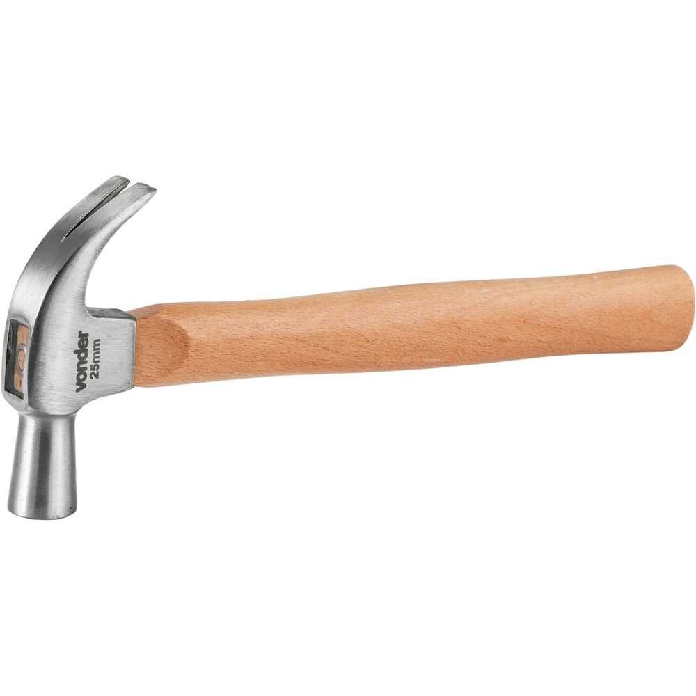Martelo Unha Polido 25Mm Cabo Madeira Vonder 1 Martelo Unha Polido 25Mm Cabo Madeira Vonder