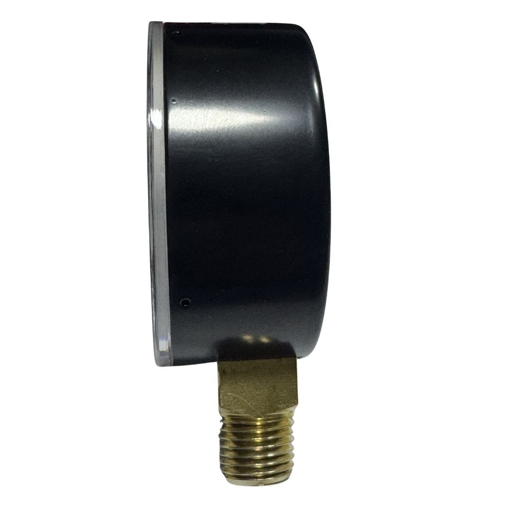 Manometro 063Mm 0160Psi/11Kgf 1/4 Npt Inf Aco Carbono Cesar 2 Manometro 063Mm 0160Psi/11Kgf 1/4 Npt Inf Aco Carbono Cesar - Imagem 2