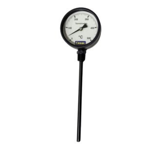 César Store - Desde 1932 38 Termometro 100Mm 500C H200Mm 1/4 Npt Inf Aco Carbono Cesar - Frente