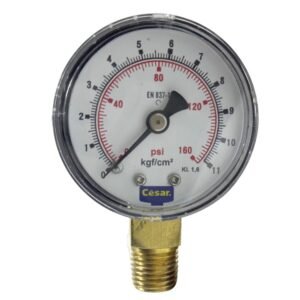 César Store - Desde 1932 41 Manometro 050Mm 0160Psi/11Kg 11/4 Npt Inf Aco Carbono Cesar