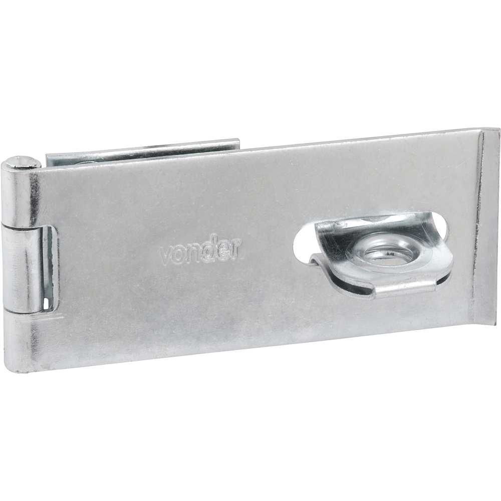 Porta Cadeado Zincado 4.1/2 Vonder 2 Porta Cadeado Zincado 4.1/2 Vonder - Imagem 2
