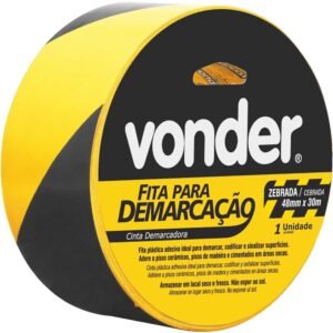 Fita Adesiva Demarcacao 48mm X 30m Zebrada Vonder