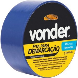 Fita Adesiva Demarcacao 48mm X 30m Azul Vonder