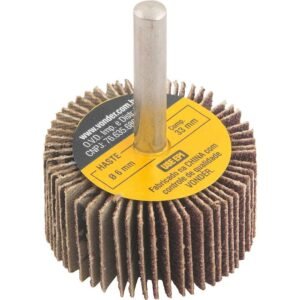 Roda De Lixa 40mm X 20mm Com Haste Grao 80 Vonder