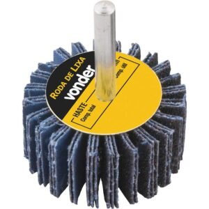 Roda De Lixa 40mm X 20mm Com Haste Grao 60 Vonder