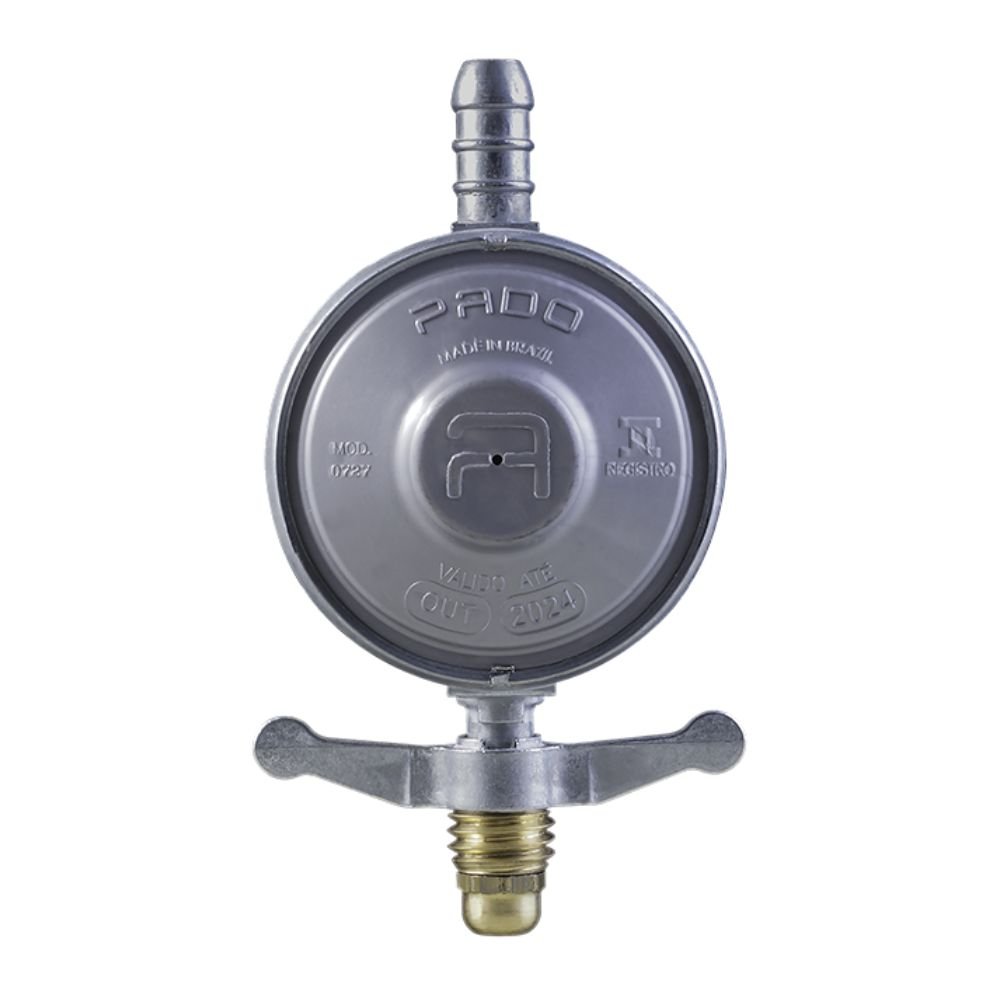 Regulador Gas Zm Fp 0111 1 Kg/H Para Botijao P-13 Com Saida Para Mangueira Pado 1 Regulador Gas Zm Fp 0111 1 Kg/H Para Botijao P-13 Com Saida Para Mangueira Pado