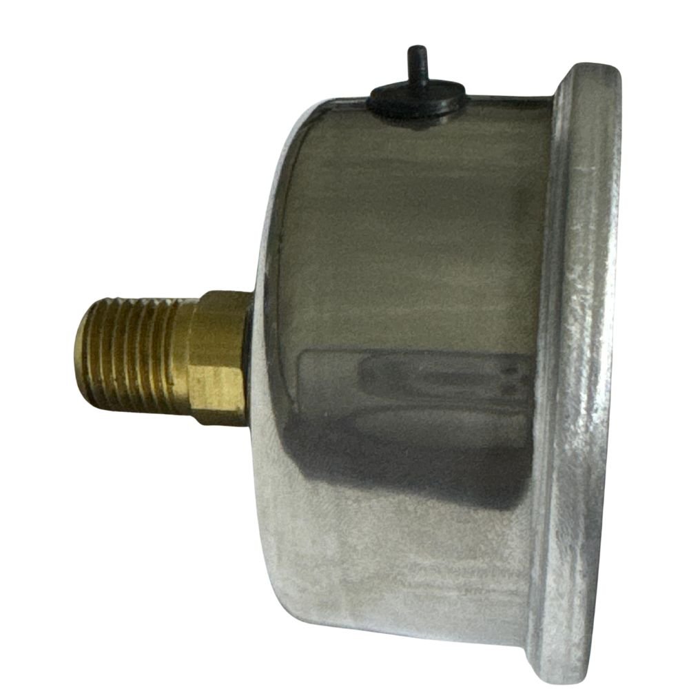 Manometro 060Mm 0600Psi/40Kgf 1/4 Npt Traseiro Interno Latao Caixa Aco Inox Glicerina Cesar W 2 Manometro 060Mm 0600Psi/40Kgf 1/4 Npt Traseiro Interno Latao Caixa Aco Inox Glicerina Cesar W - Imagem 2