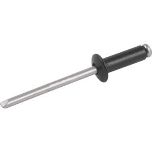 Rebite De Repuxo 3.2 Mm X 16.0 Mm Preto 316 Caixa Com 1000 Vonder